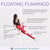A pole trick visual guide showing a female dancer doing the floating flamingo pole move, wearing Super Fly Honey sticky fishnet leggings.
