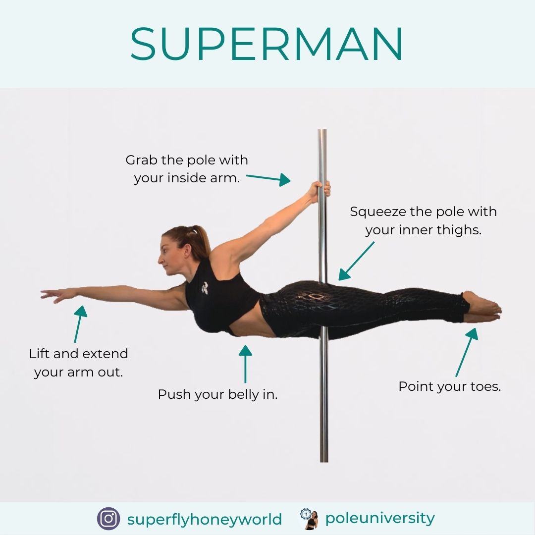Pole Trick Tutorial: Superman - Super Fly Honey Sticky Pole Wear