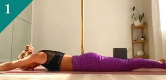 Pole Fitness Exercise: Prone Back Extensions