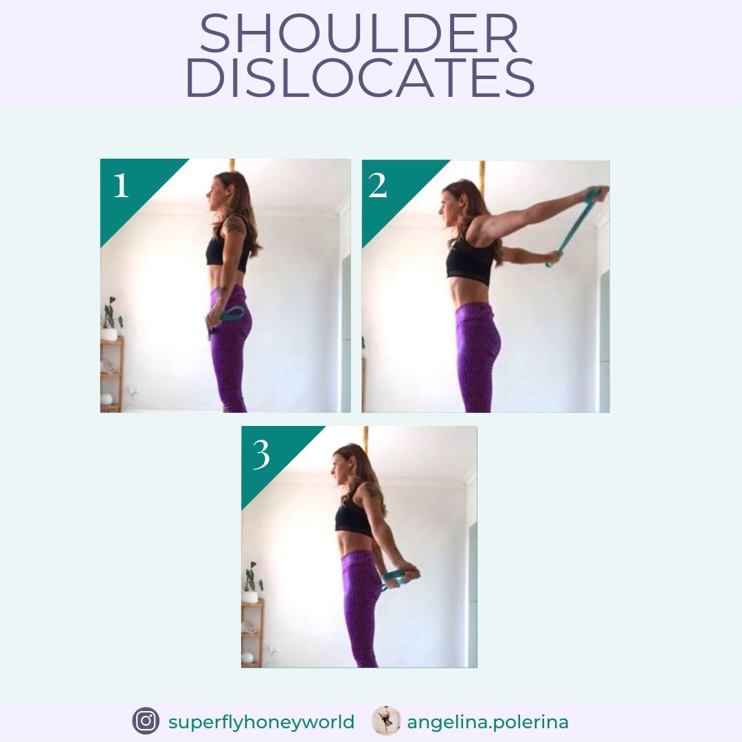 Pole Fitness Exercise: Shoulder Dislocates