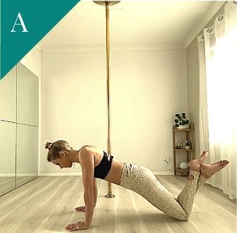 Pole Fitness Exercise: Scapular Push Ups