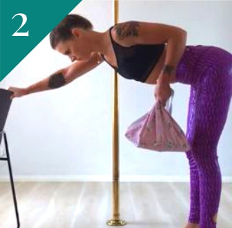 Pole Fitness Exercise: Single Arm Rows