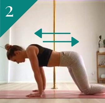 Pole Fitness Exercise: Floor Jade Strengthening with Wrist Warm Ups