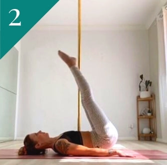 Pole Fitness Exercise: Floor Jade Strengthening with Wrist Warm Ups