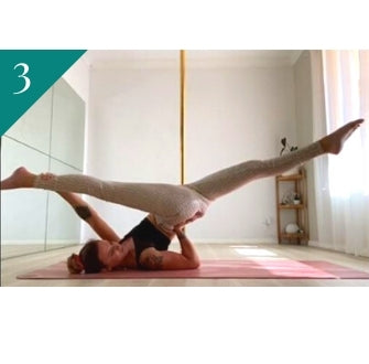 Pole Fitness Exercise: Floor Jade Strengthening with Wrist Warm Ups