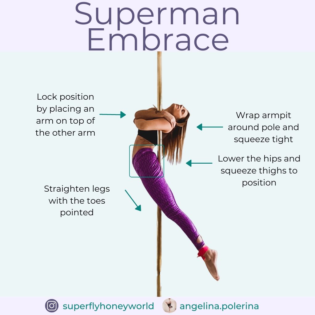 Pole Trick Tutorial: Superman Embrace (Beginner/ Intermediate Trick)