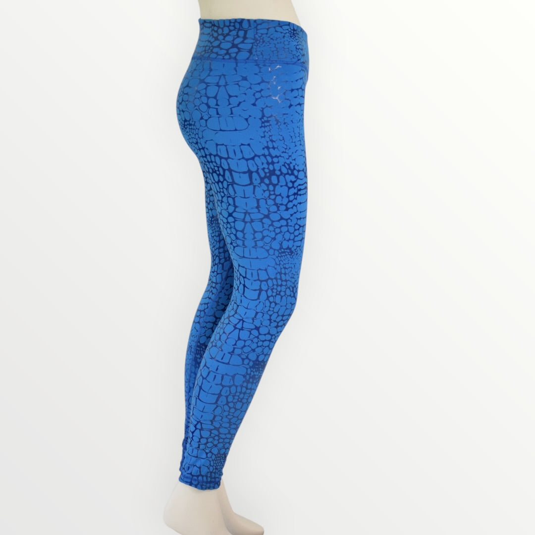 Crest Ankle Leggings - Abyss - Apex Crocodile