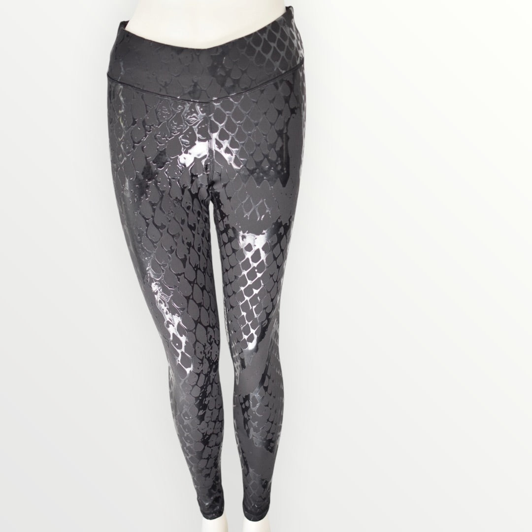 Crest Ankle Leggings - Obsidian - Venom Snakeskin