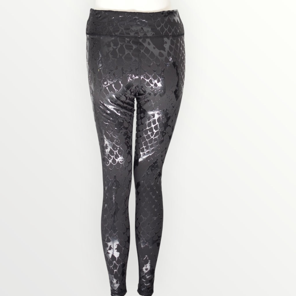 Crest Ankle Leggings - Obsidian - Venom Snakeskin