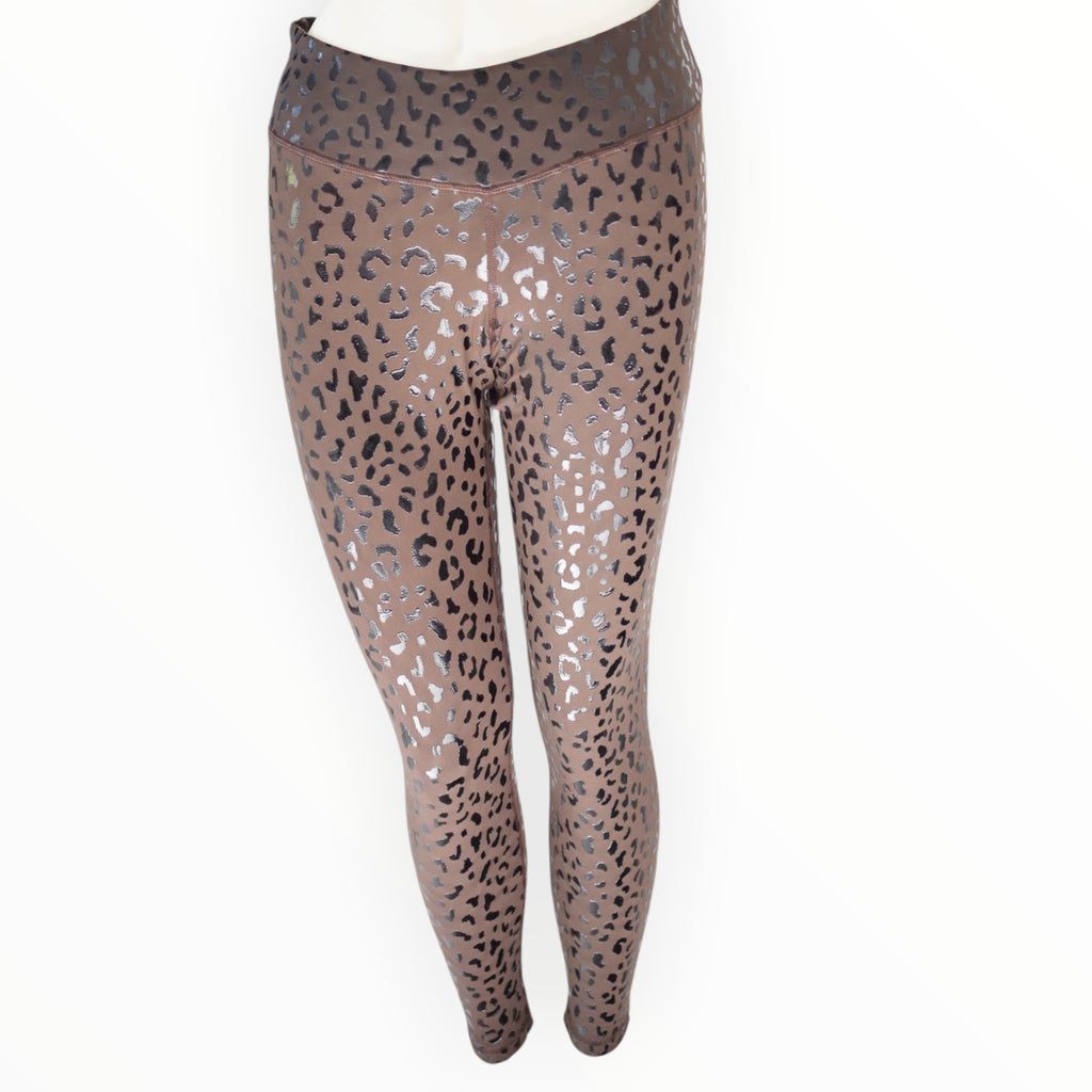 Crest Ankle Leggings - Coffee Bean - Prowl Leopard
