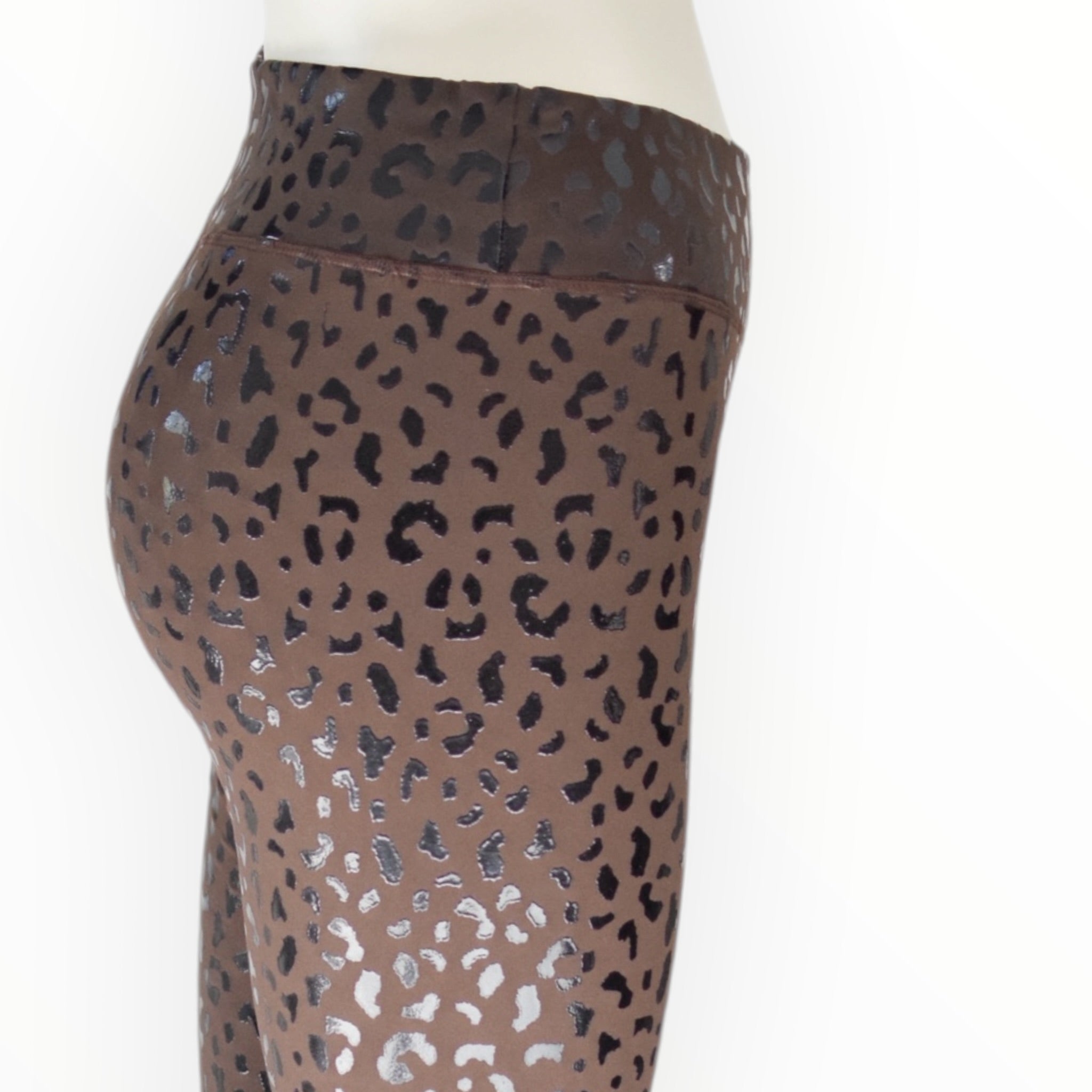 Crest Ankle Leggings - Coffee Bean - Prowl Leopard