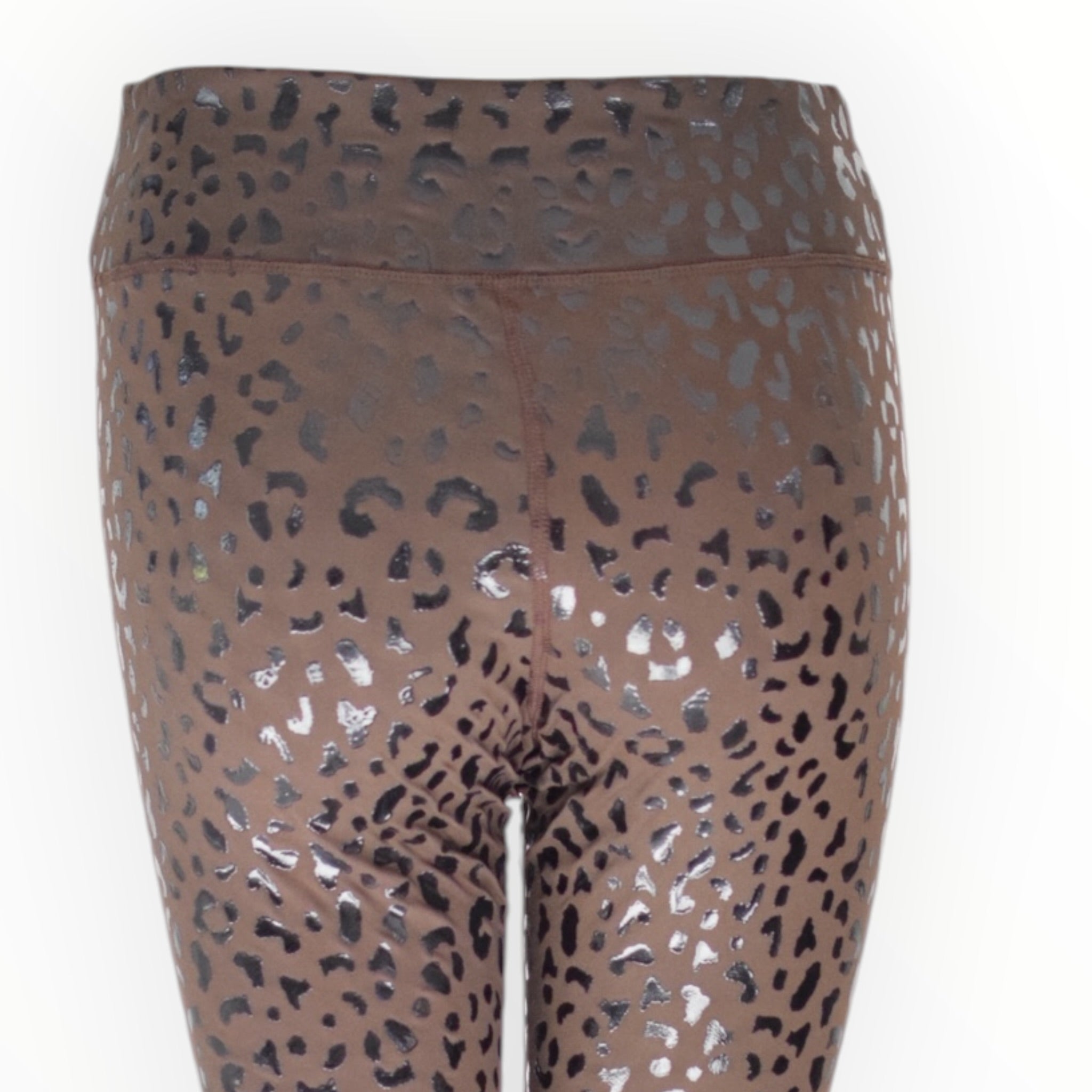 Crest Ankle Leggings - Coffee Bean - Prowl Leopard