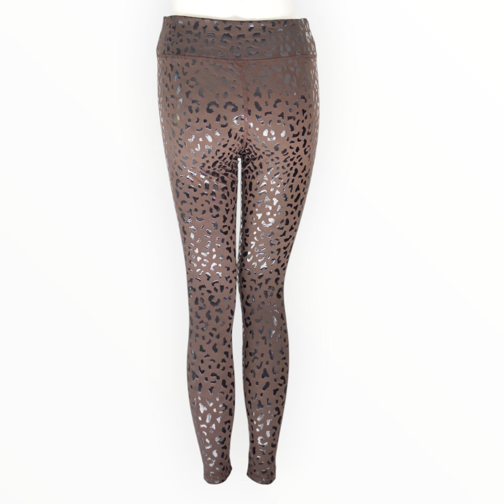 Crest Ankle Leggings - Coffee Bean - Prowl Leopard