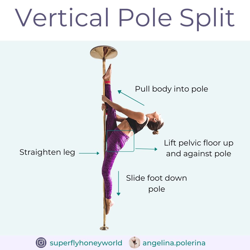 Pole Trick Tutorial: Vertical Pole Split (Beginner/ Intermediate Trick)