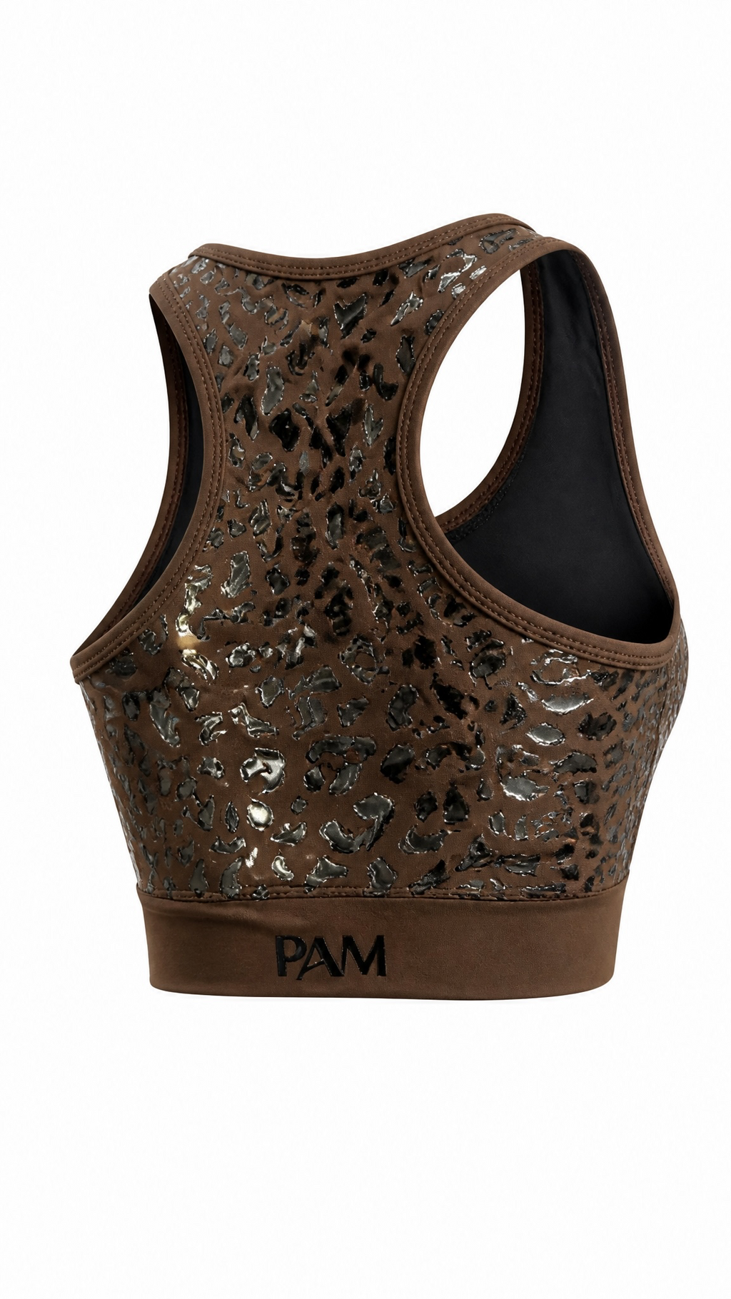 Eclipse Sports Bra - Coffee Bean - Prowl Leopard