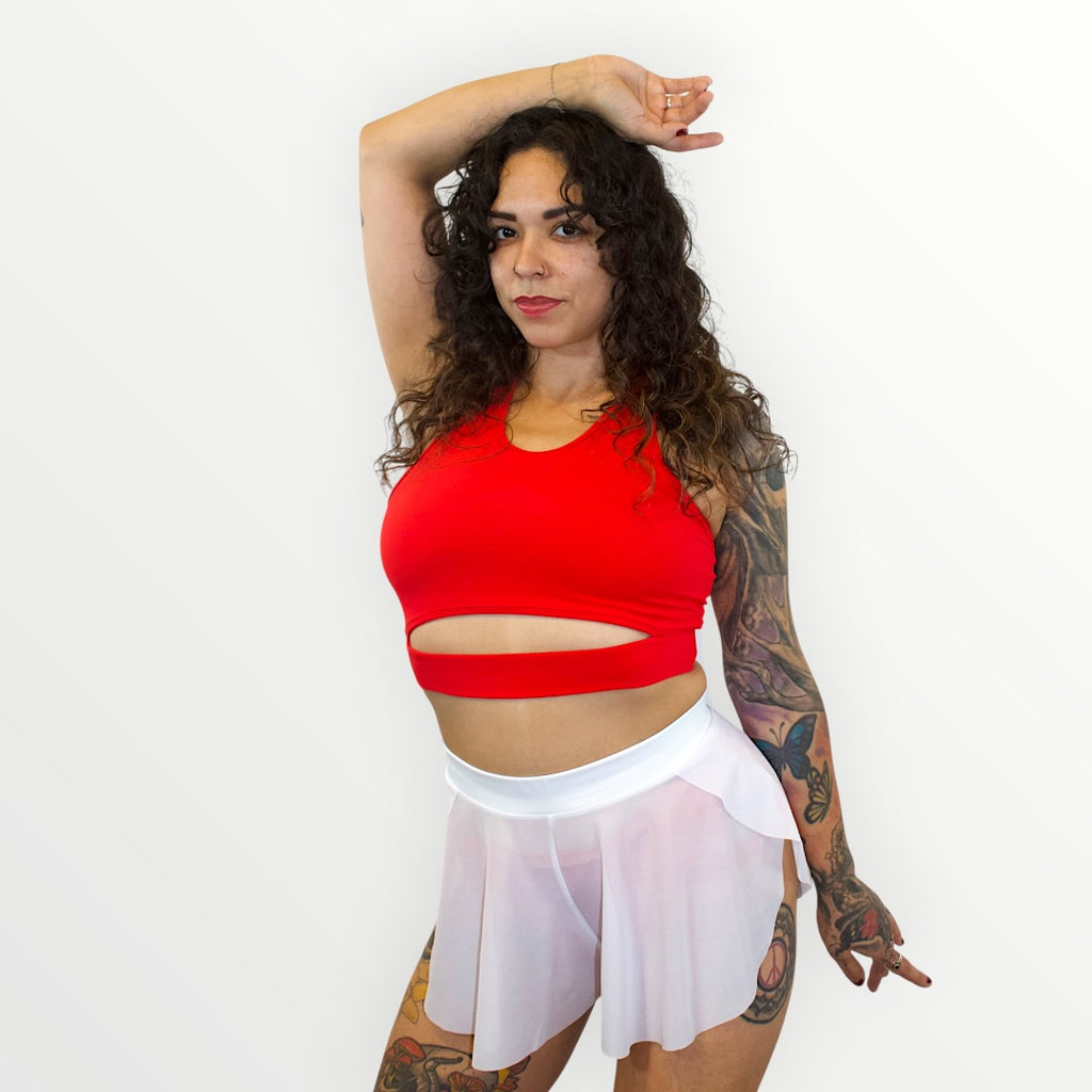 Aero Flow Skort - White - Solid