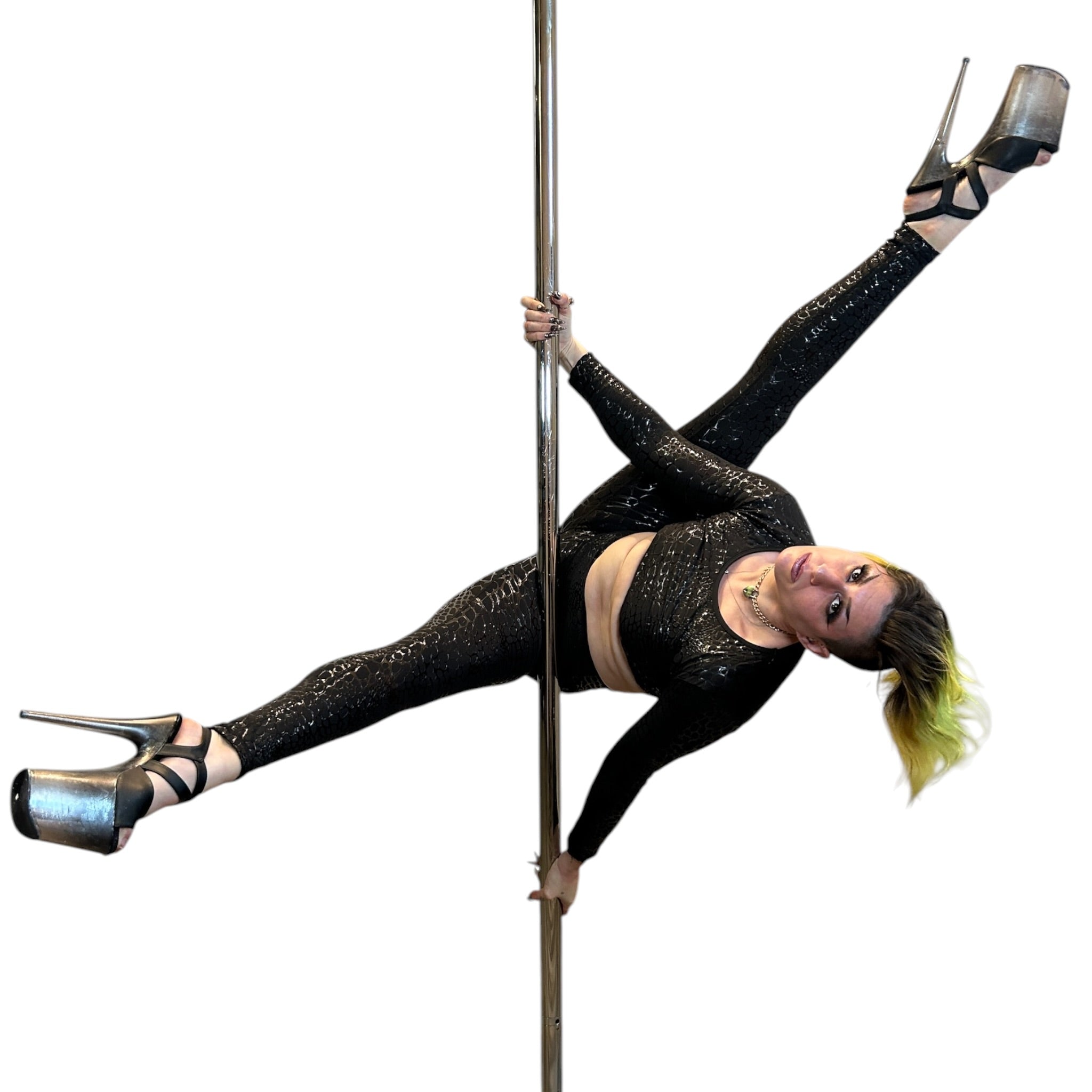 Canopy Ankle Leggings - Obsidian - Apex Crocodile