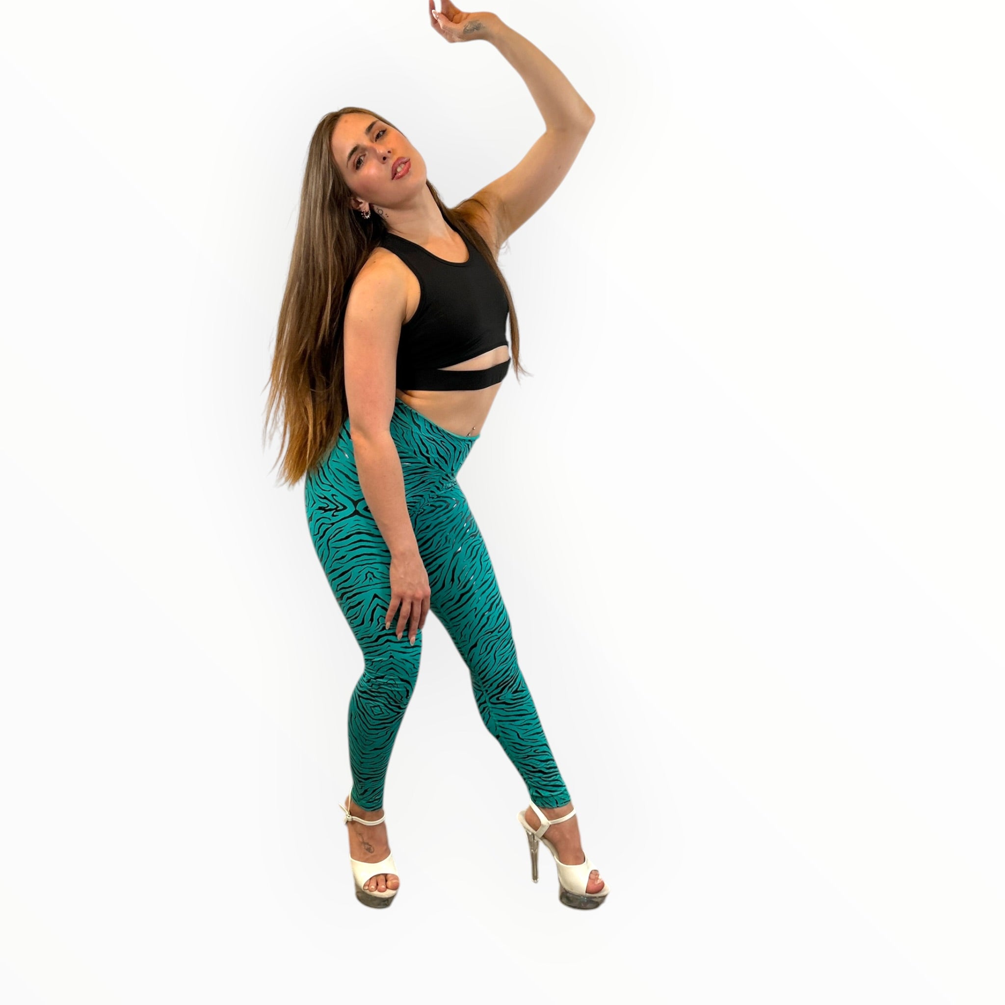 Crest Ankle Leggings - Alexandrite - Liquid Zebra