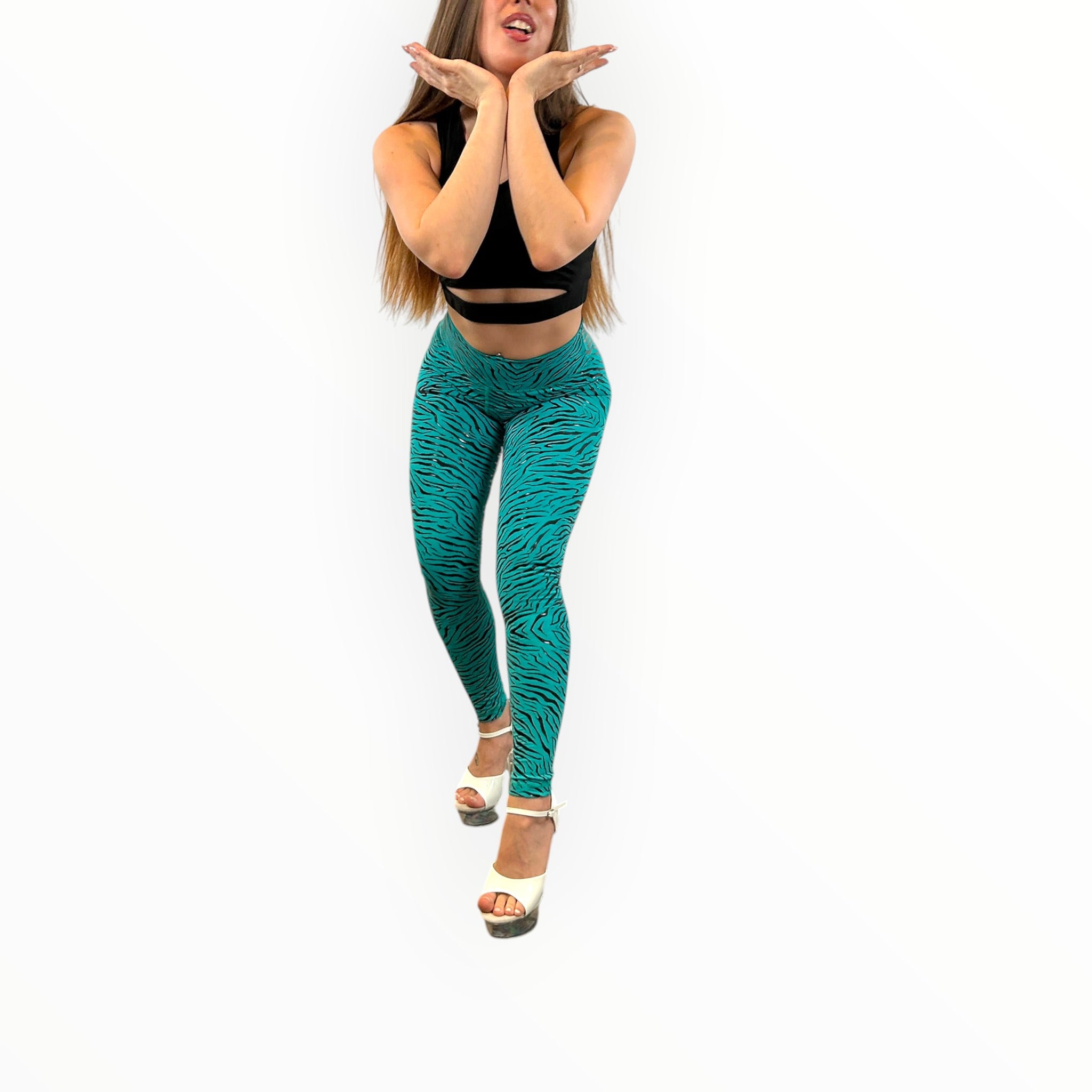 Crest Ankle Leggings - Alexandrite - Liquid Zebra