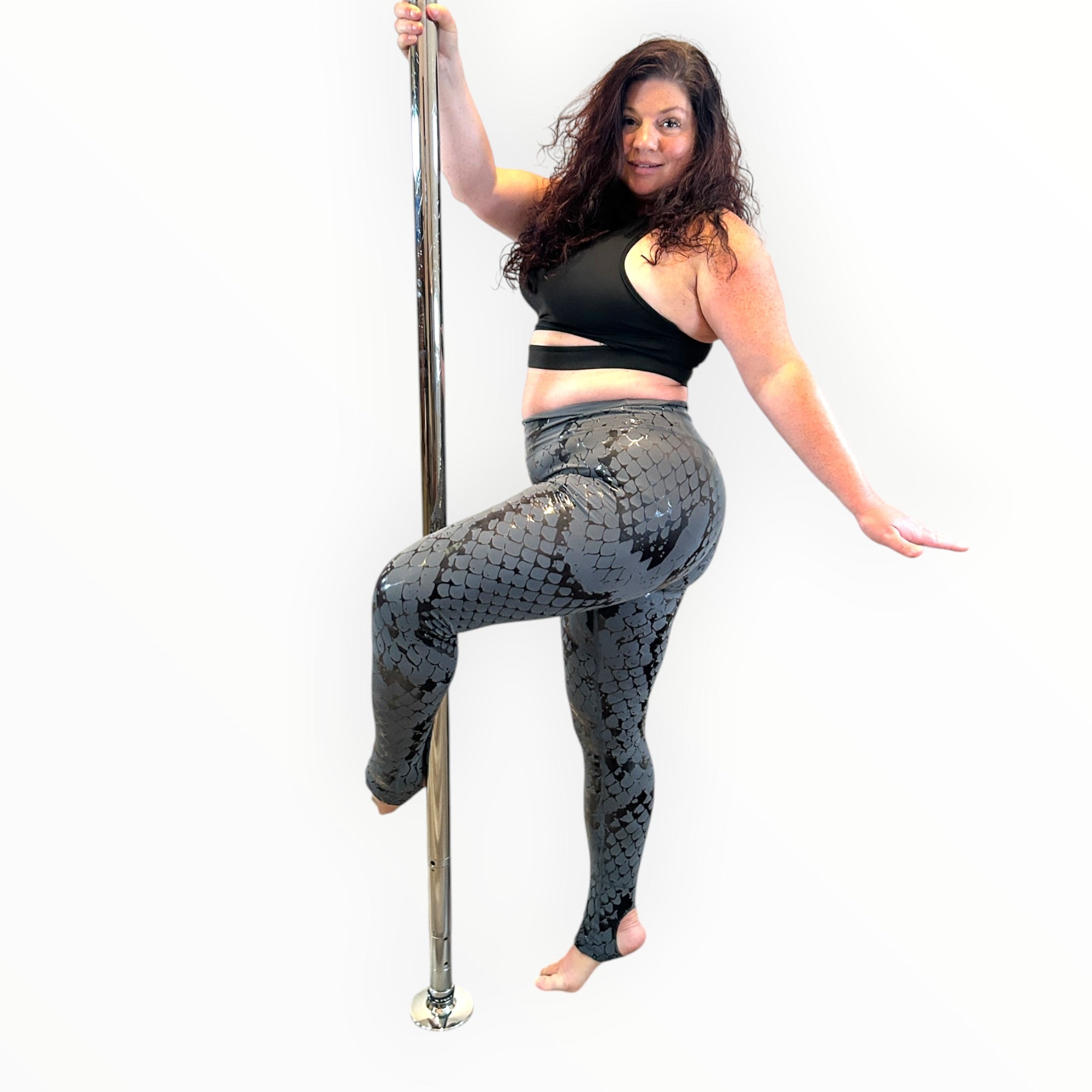 Canopy Anchor Leggings - Storm Charcoal - Venom Snakeskin