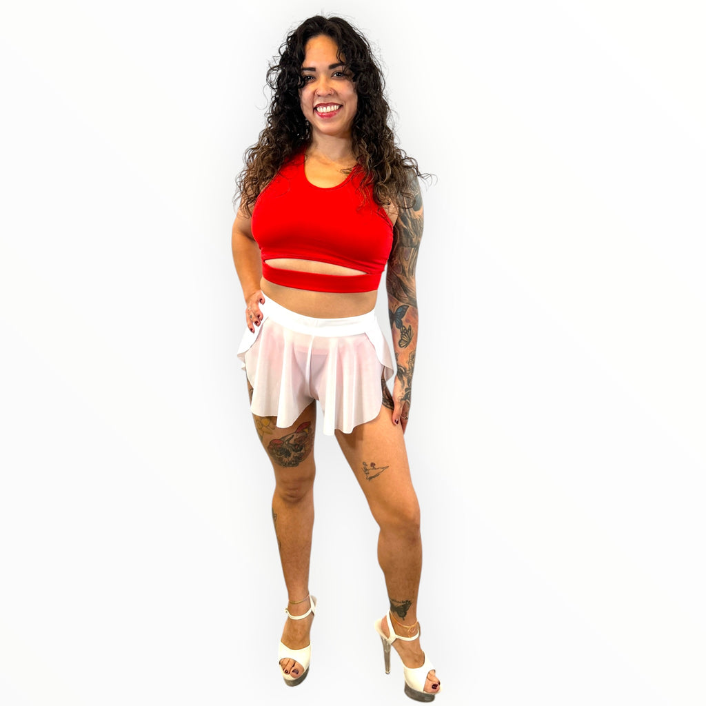 Aero Flow Skort - White - Solid