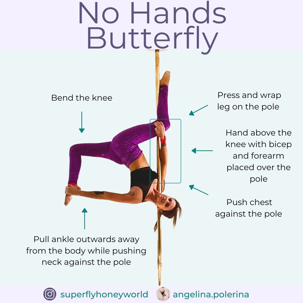 Pole Trick Tutorial: No Hands Butterfly - Super Fly Honey Sticky