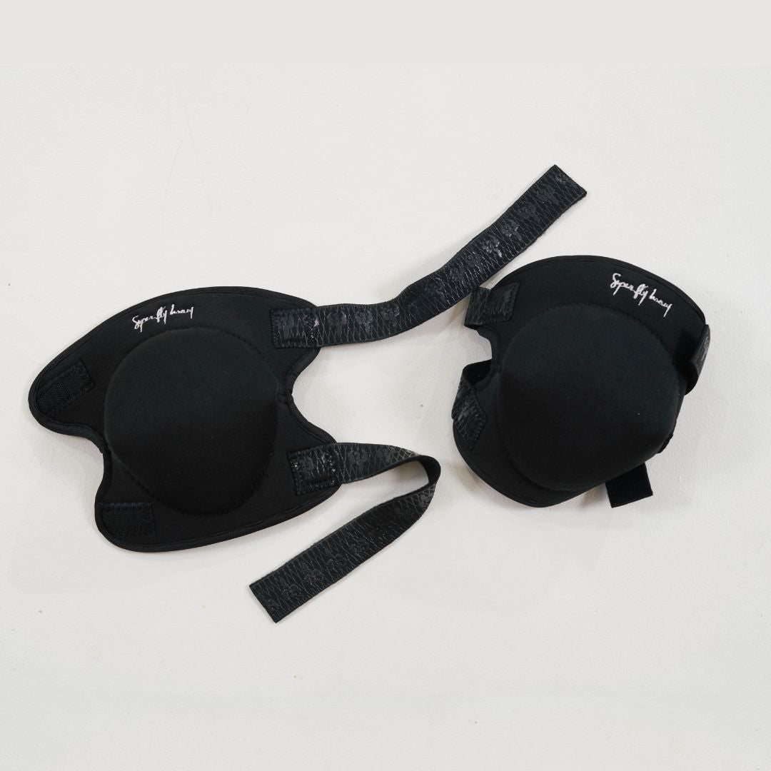 pole wear sfh sticky comfort knee pads in black