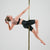 pole dancer in Sticky Fishnet Biker Shorts in Black