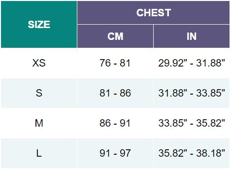 sfh classic bodysuit size chart