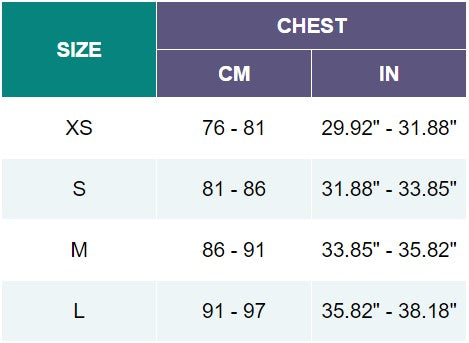 sfh classic bodysuit size chart