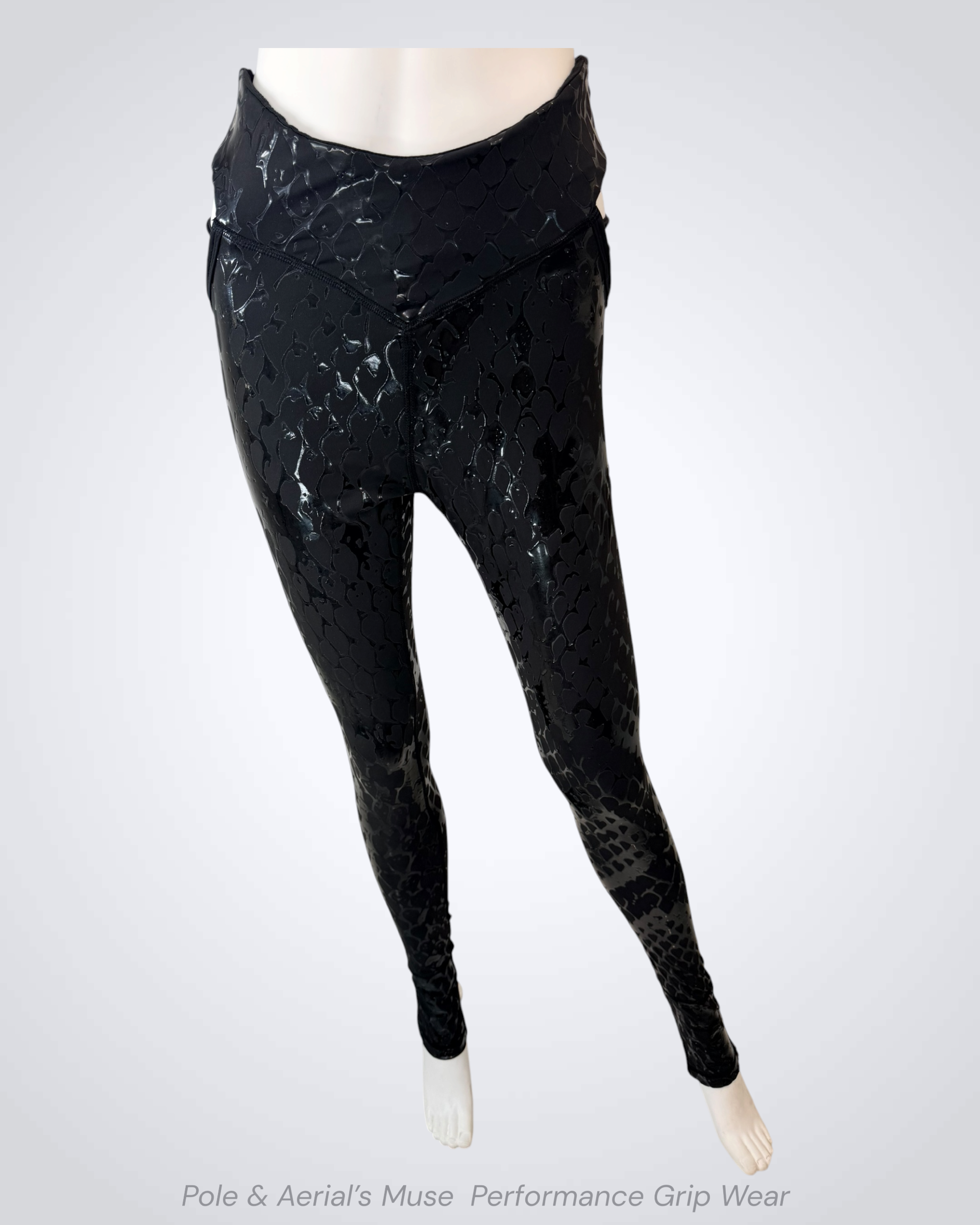 Lure Anchor Leggings - Obsidian - Venom Snakeskin
