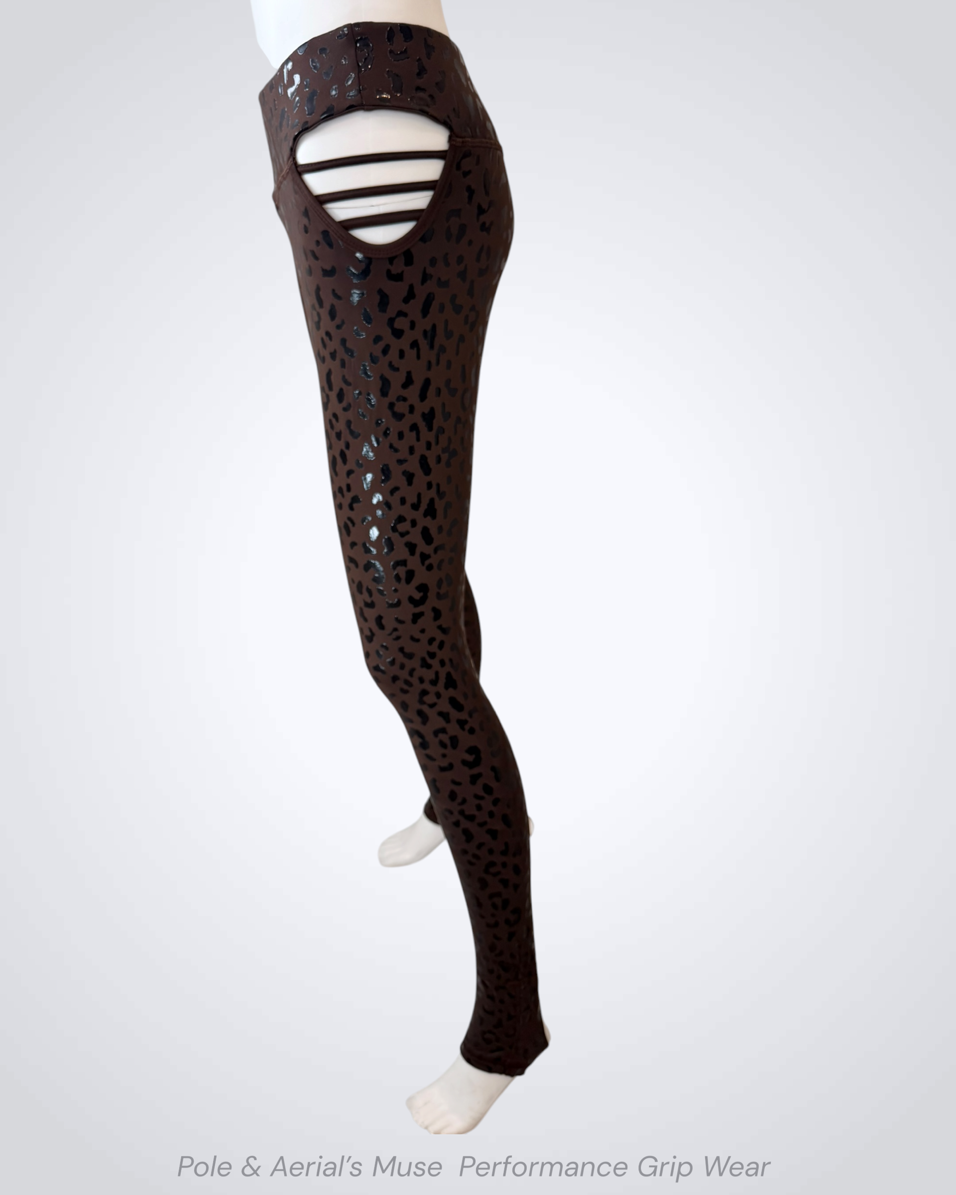 Lure Anchor Leggings - Coffee Bean - Prowl Leopard