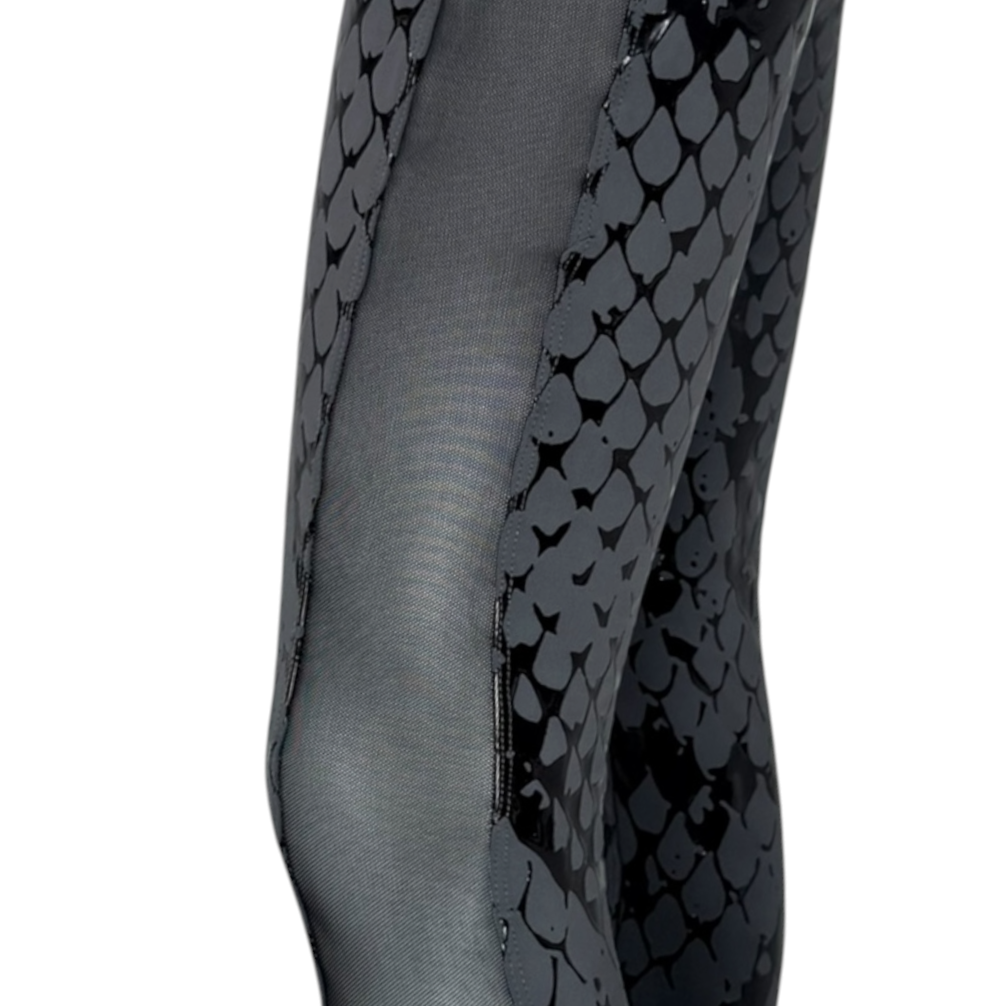 Pulse Ankle Leggings - Storm Charcoal - Venom Snakeskin