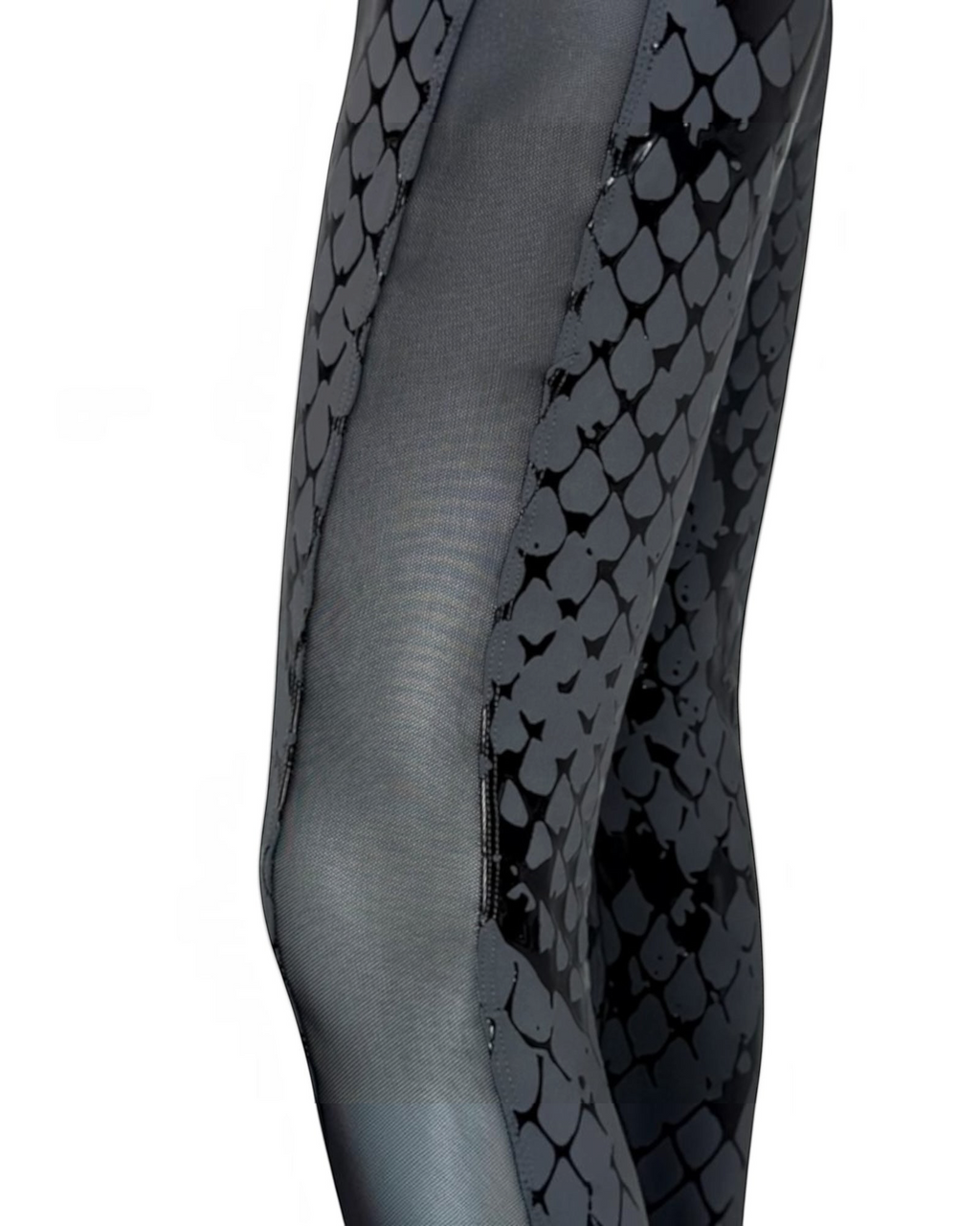 Mesh panel grip leggings for hot pole training sessions
