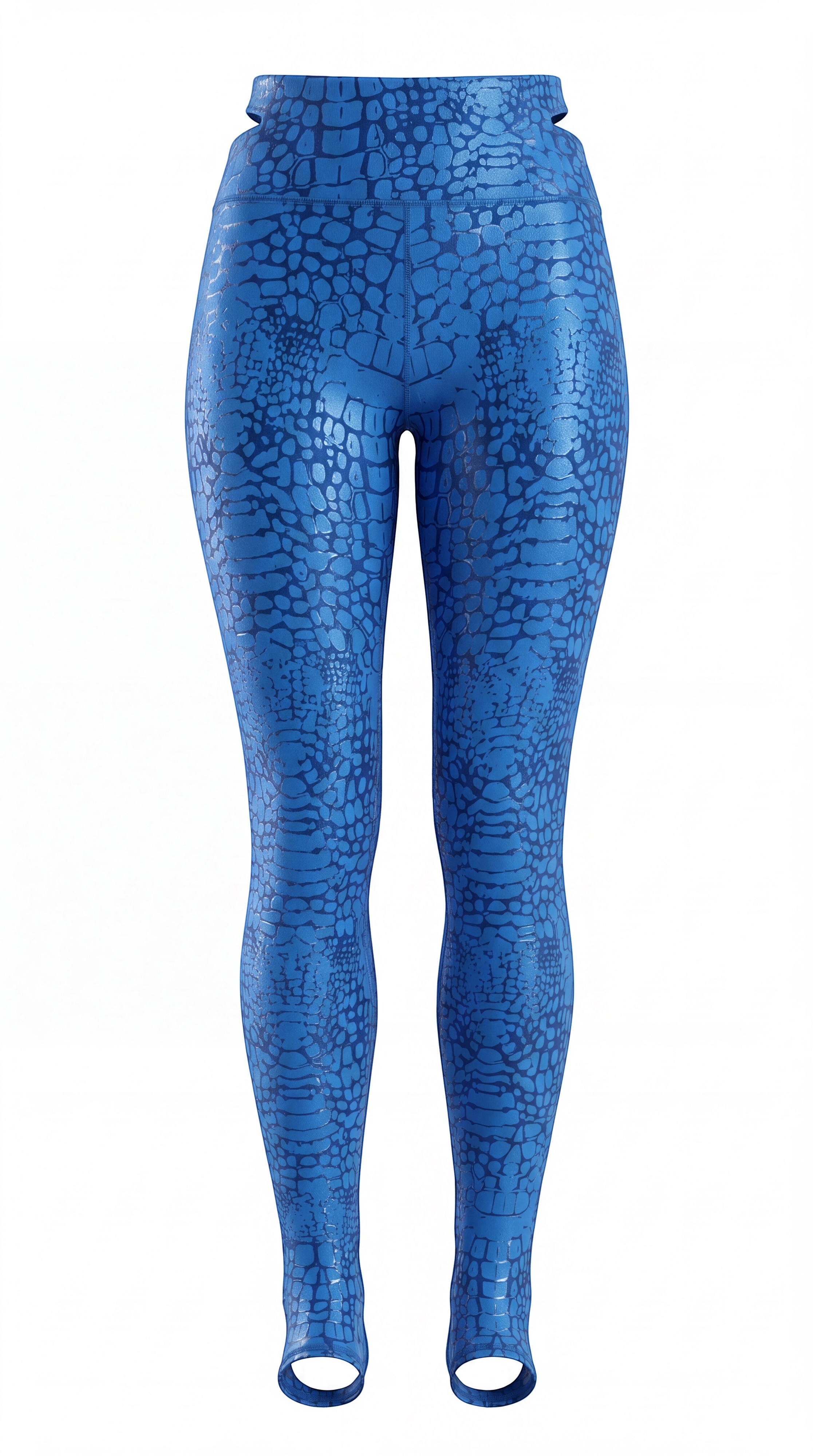 Predator Anchor grip pole leggings with stirrup in Abyss crocodile print