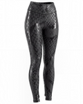 Crest Ankle grip leggings in Obsidian Venom Snakeskin