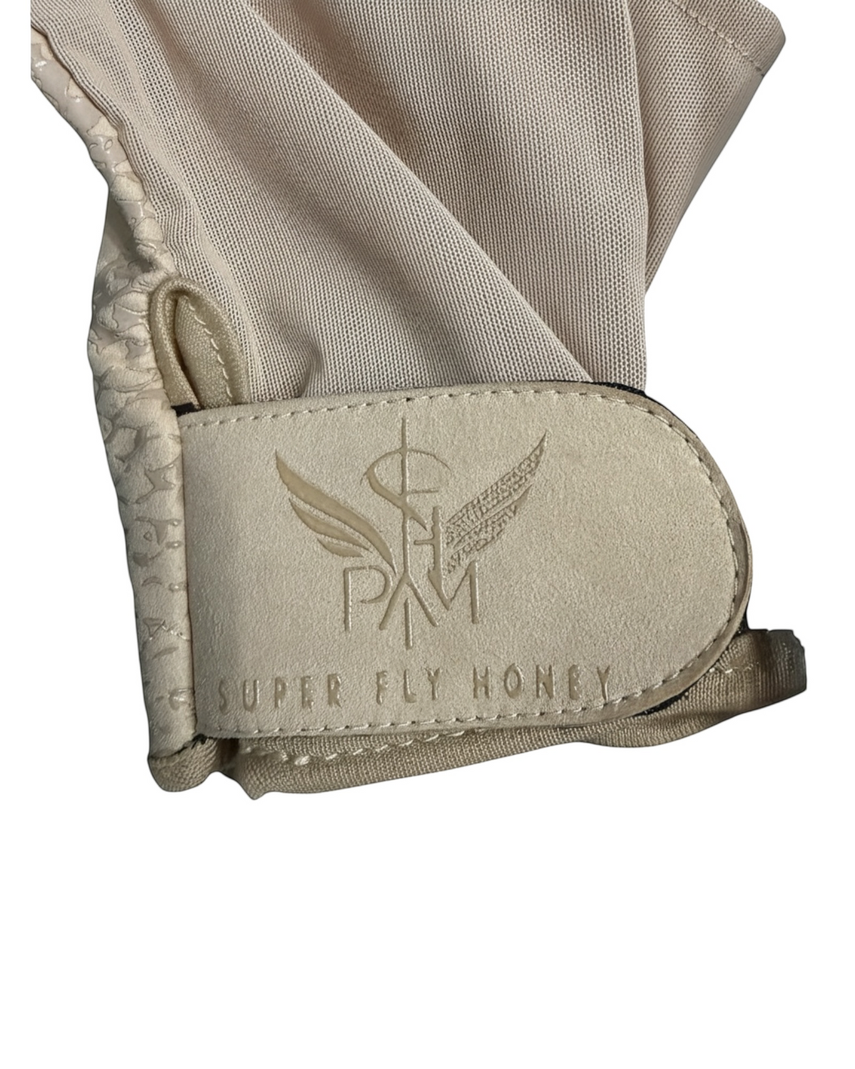 Nude mesh Second Skin grip gloves with silicone palm