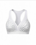 Super Fly Honey Stealth grip sports bra in zebra print for pole dance