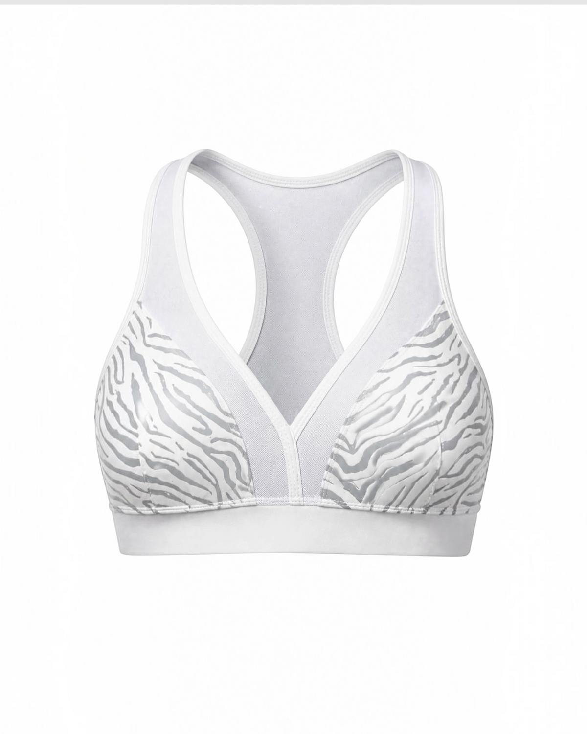 Super Fly Honey Stealth grip sports bra in zebra print for pole dance