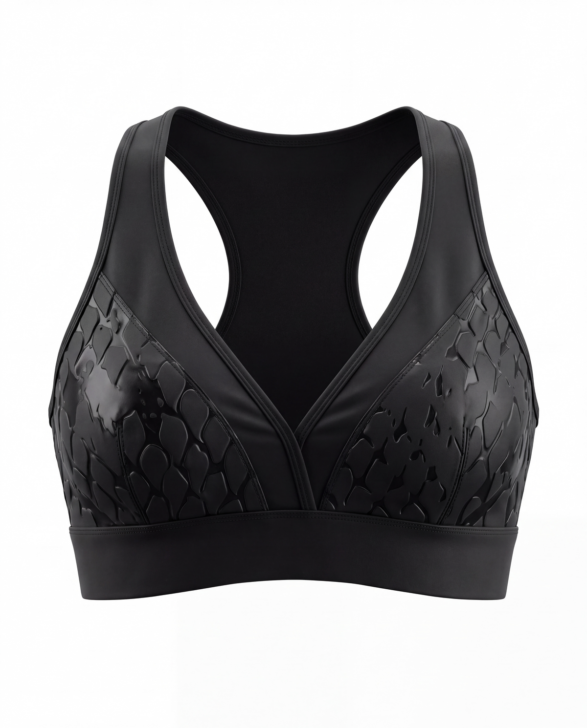 Stealth Sports Bra - Obsidian - Venom Snakeskin