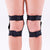 pole dancer in sticky velcro gel knee pads in black