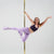 pole dancer in sticky evil eye in amethyst